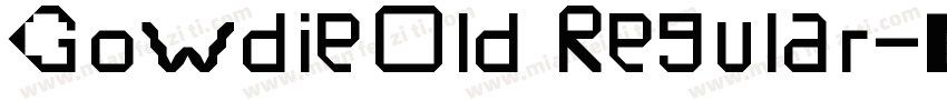 GowdieOld Regular字体转换